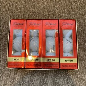 NEW Titleist DT Wound 90 Golf Ball , 4 Sleeves 12 Balls (Purolator)